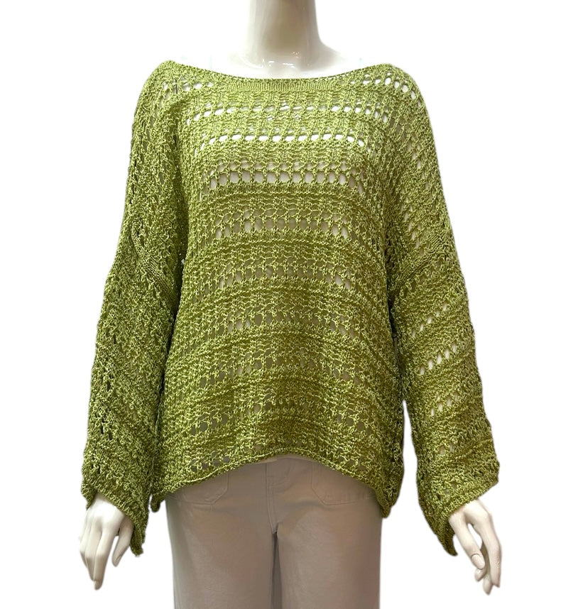 Lime Green fishnet overtop