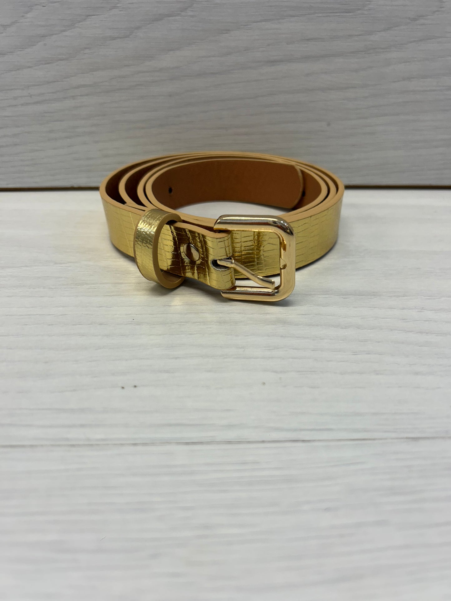 Gold Croc Belt