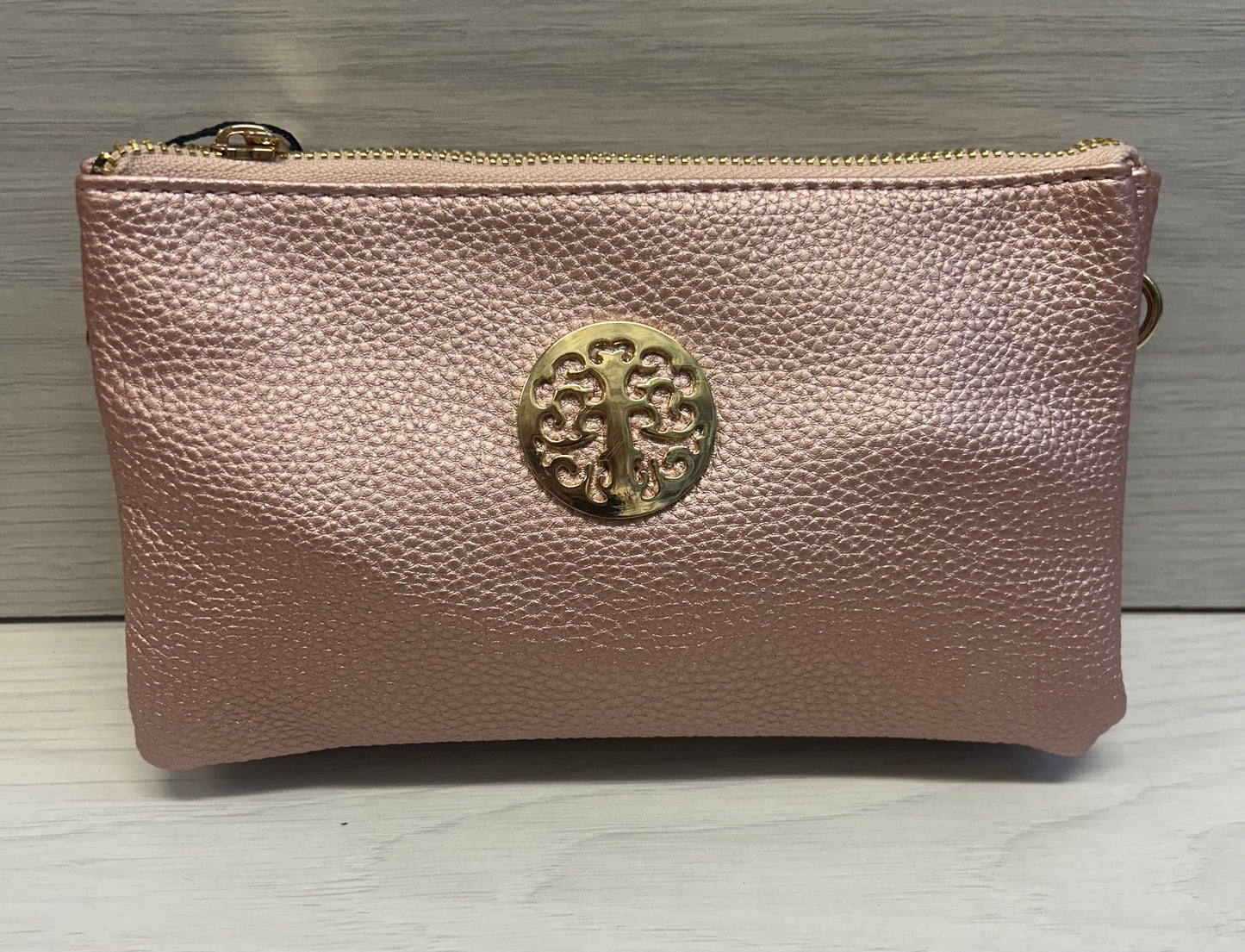 Metallic Pink tree bag
