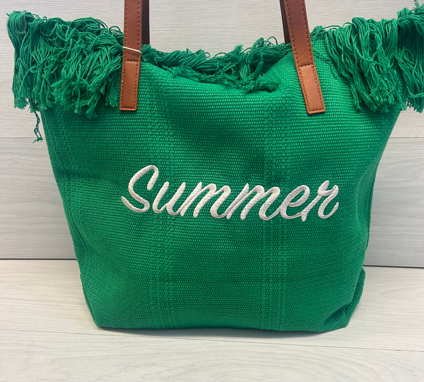 ‘Summer’ Green Soft Shopper