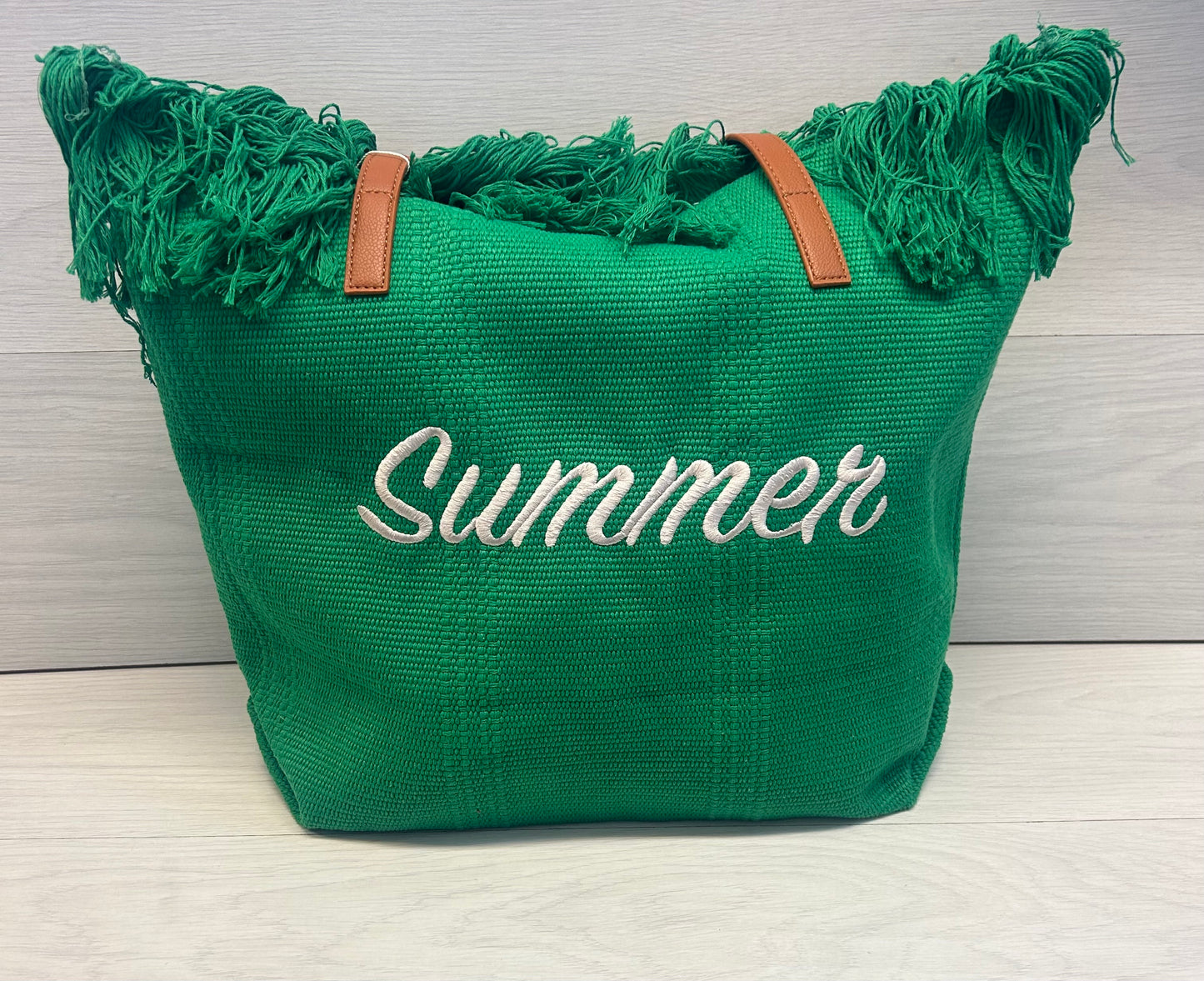 ‘Summer’ Green Soft Shopper