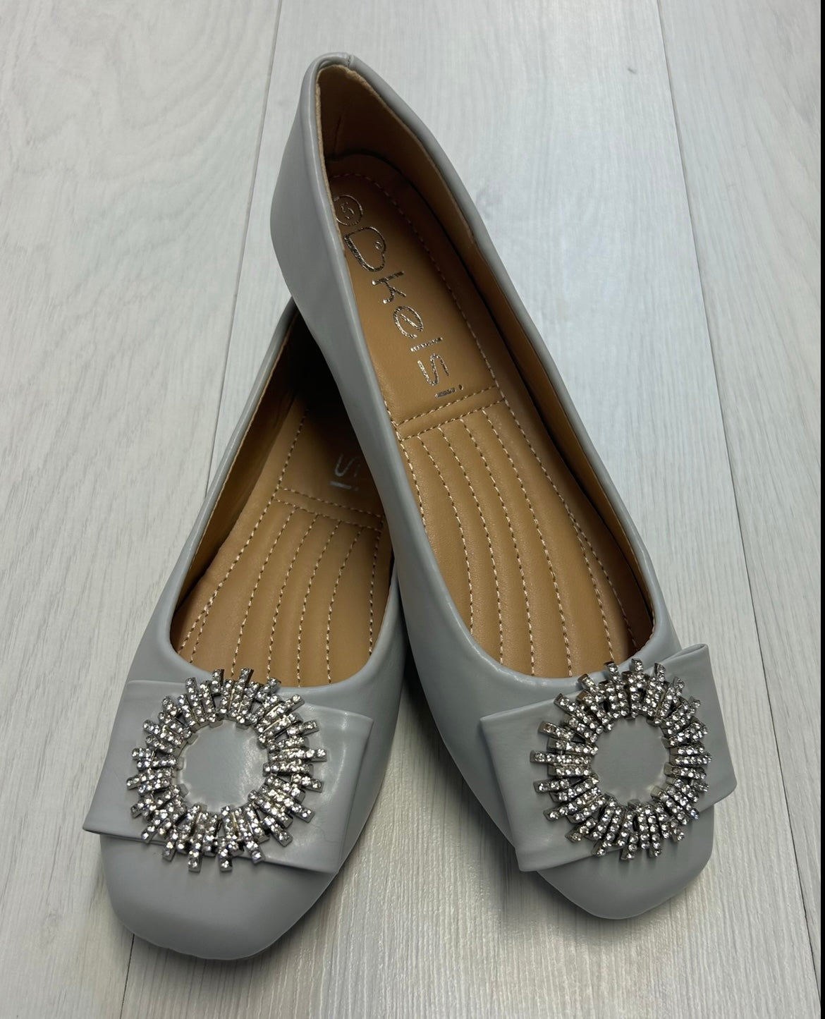 S157-grey ballet pump