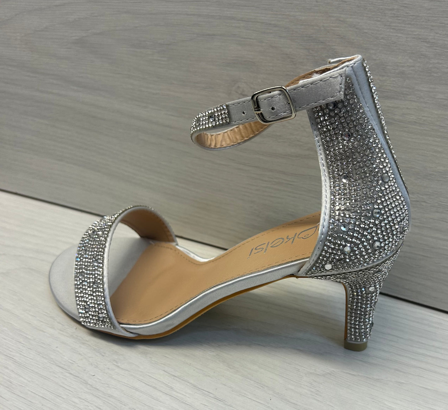 S125 silver diamanté sandal
