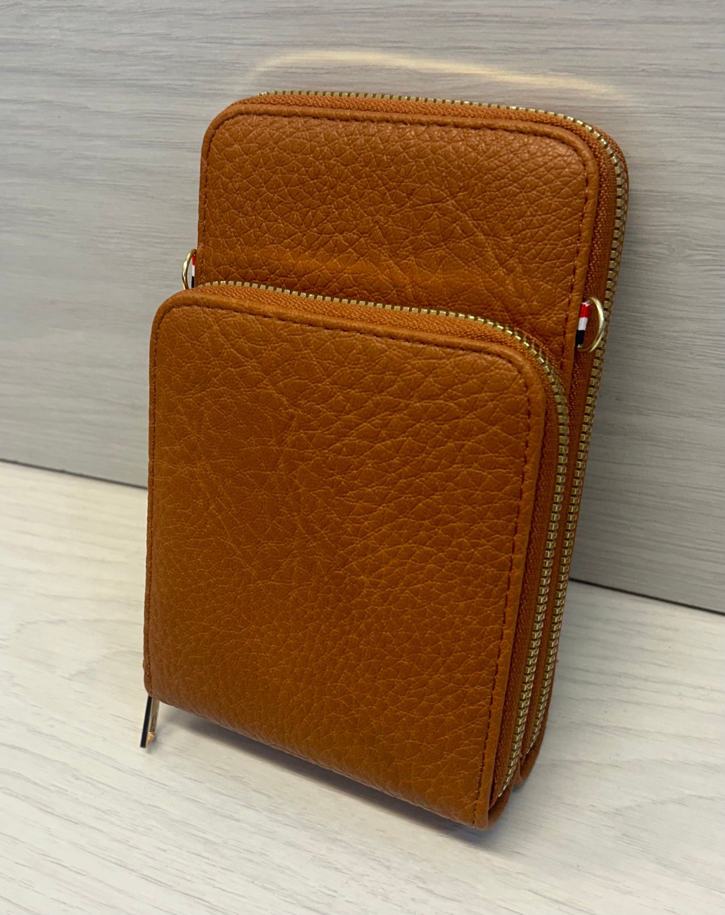 Tan phone bag