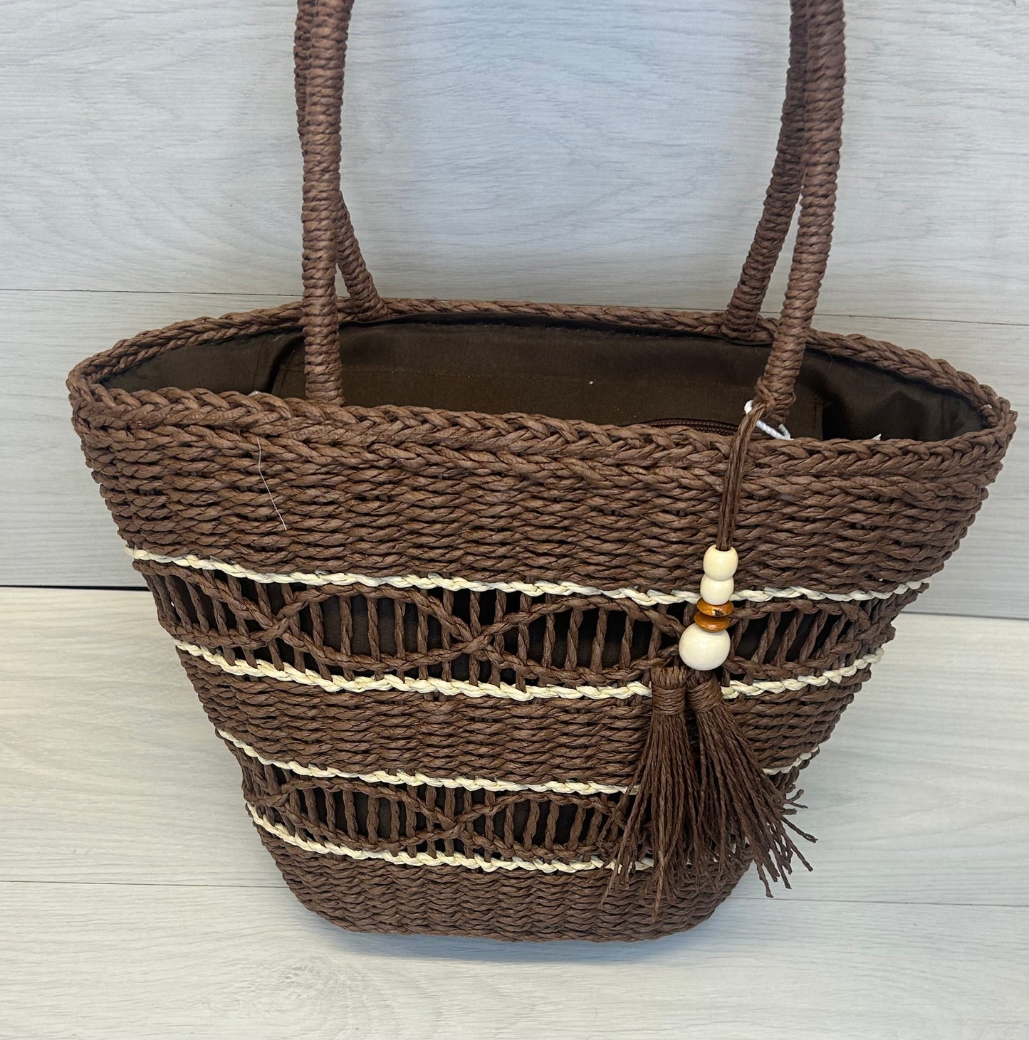 Brown basket Bag