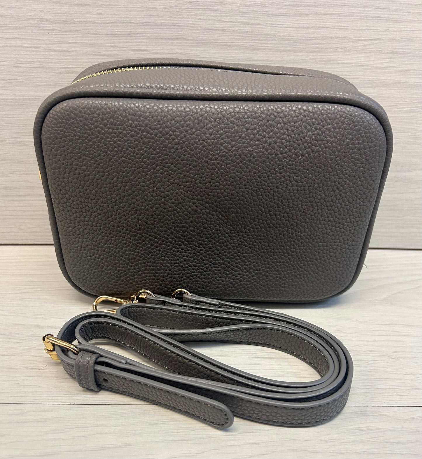 Grey camera bag