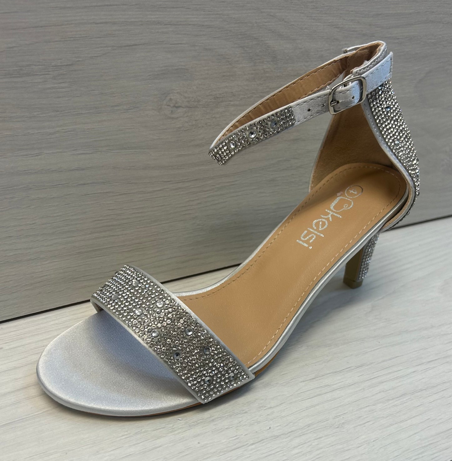 S125 silver diamanté sandal