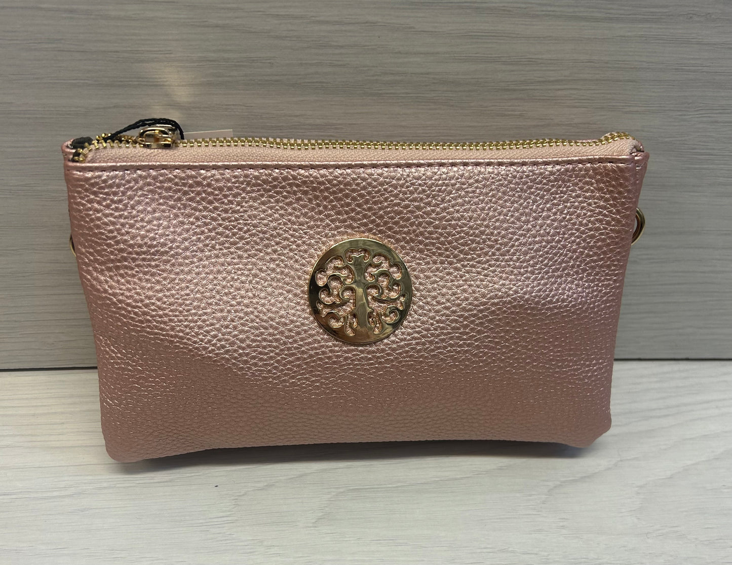 Metallic Pink tree bag