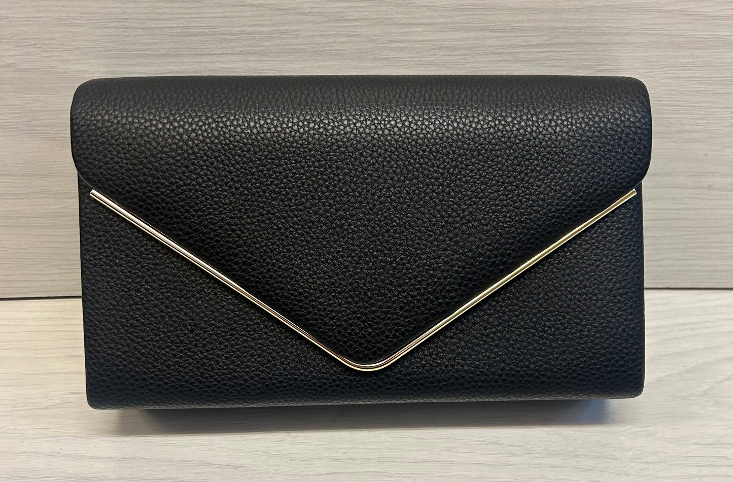 Black clutch bag