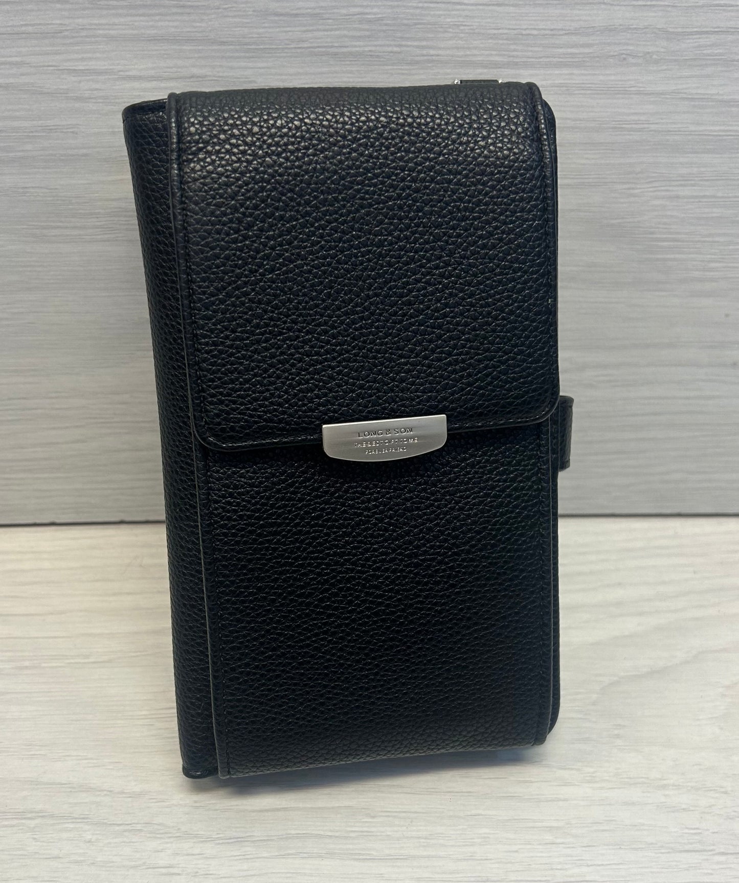 Black wallet phone bag