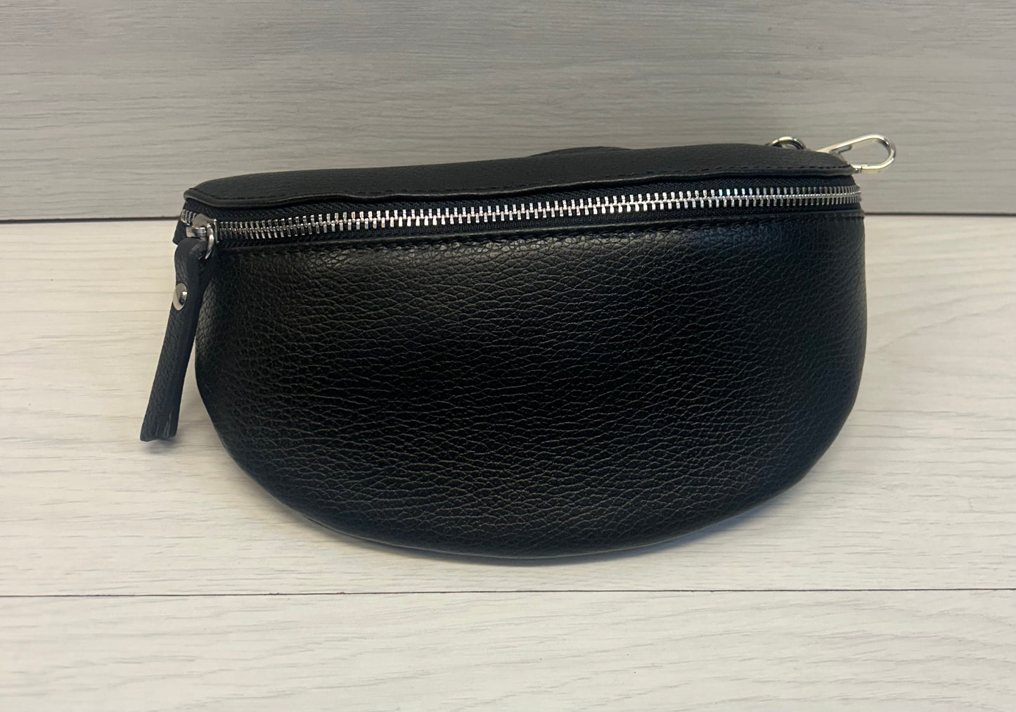 Black leather across body