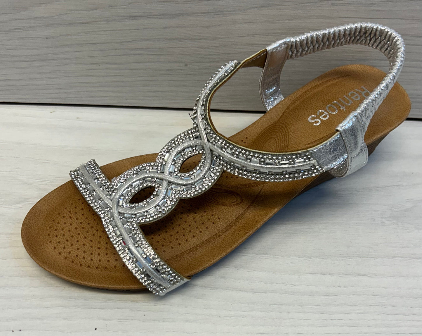 Silver Diamanté Sandal