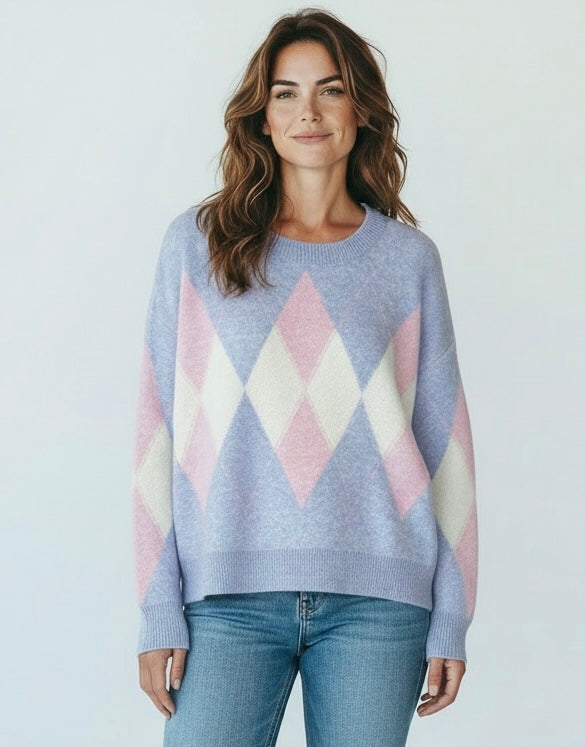 Blue diamond jumper