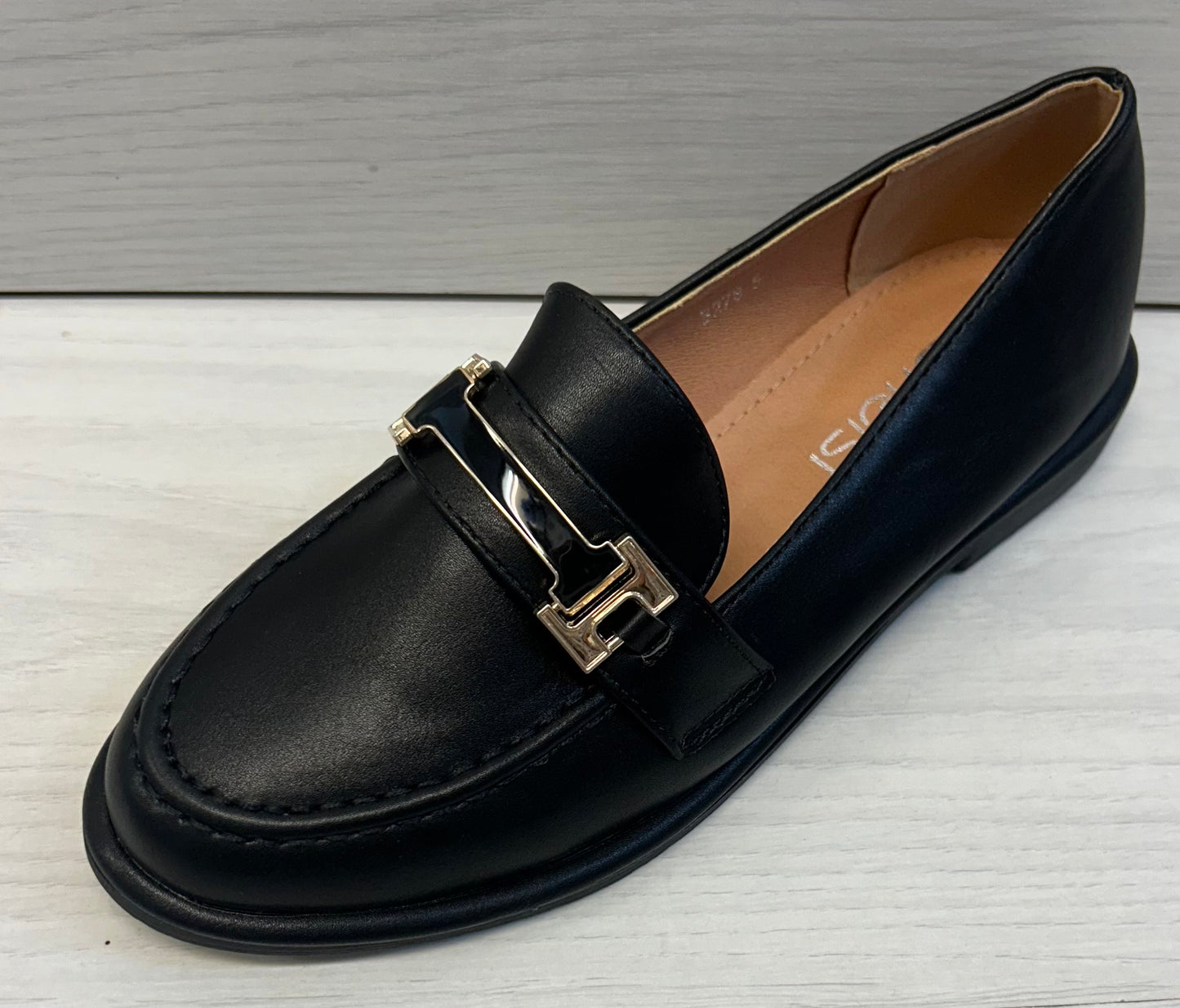 Bar buckle loafer