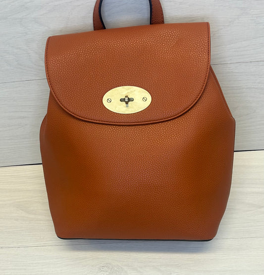 Tan satchel style rucksack