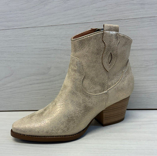 Light gold ankle boot