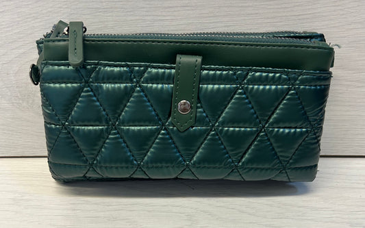 Green quilted bag