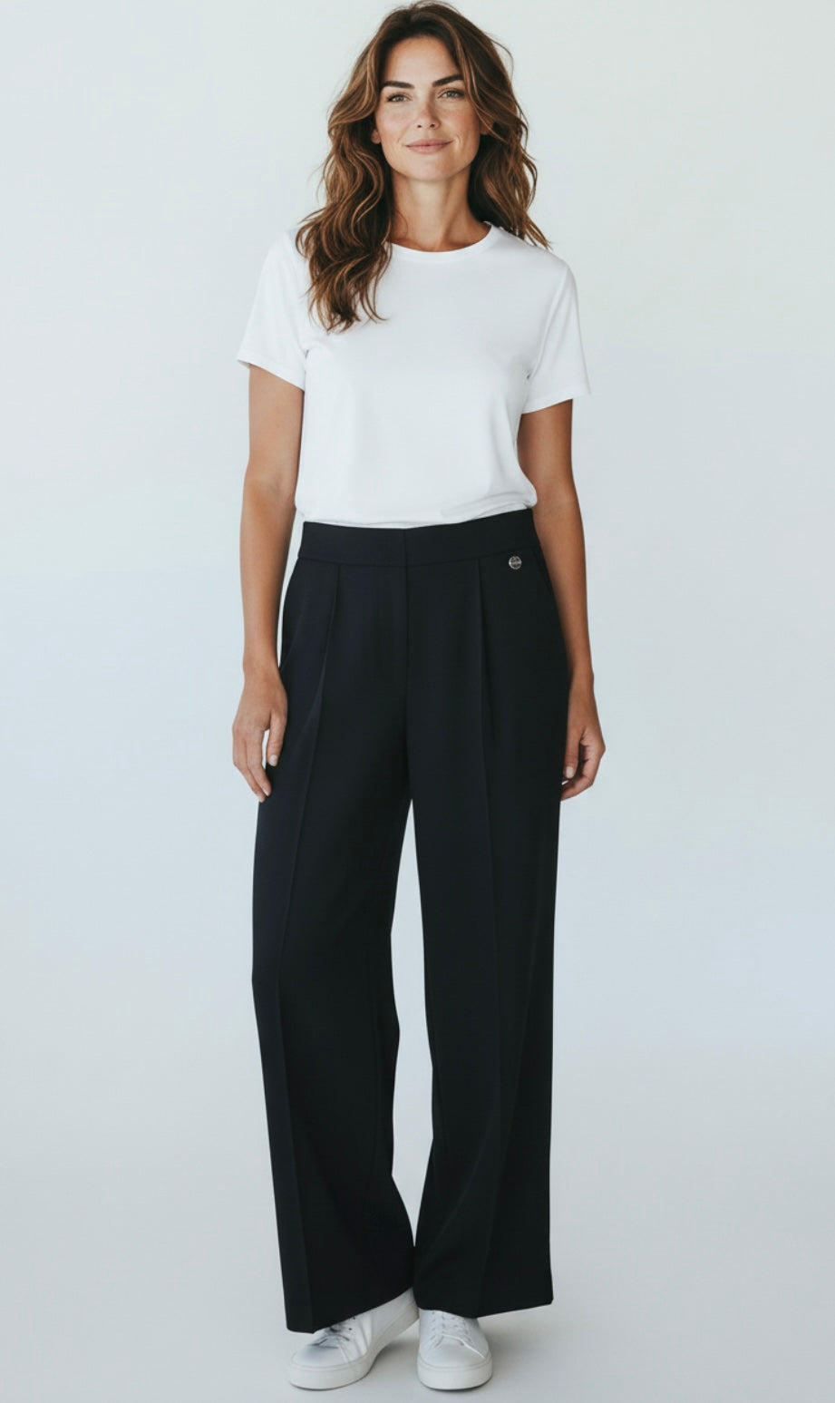 Malissa J wide Leg jogger-black