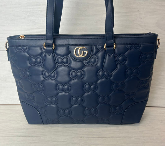 Navy CC tote bag