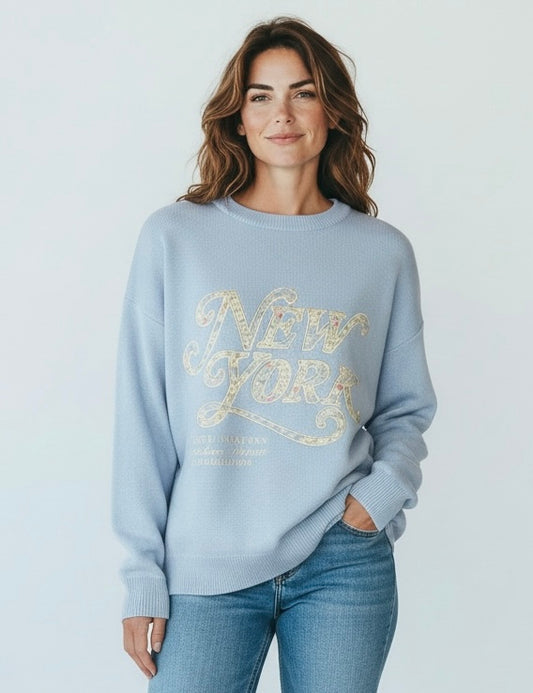 New York blue jumper