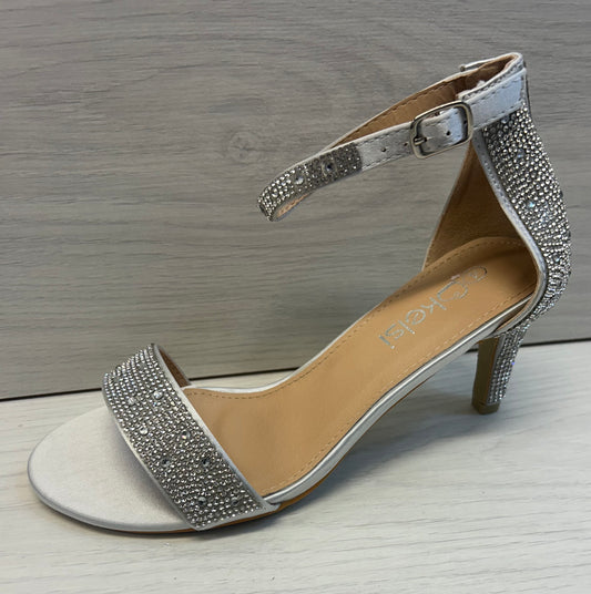 S125 silver diamanté sandal