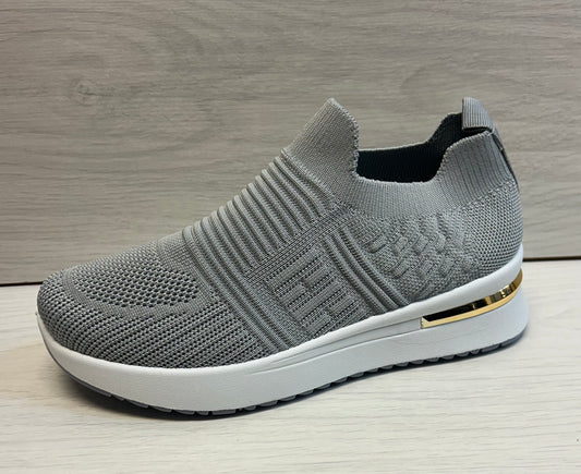 Grey stretch trainers