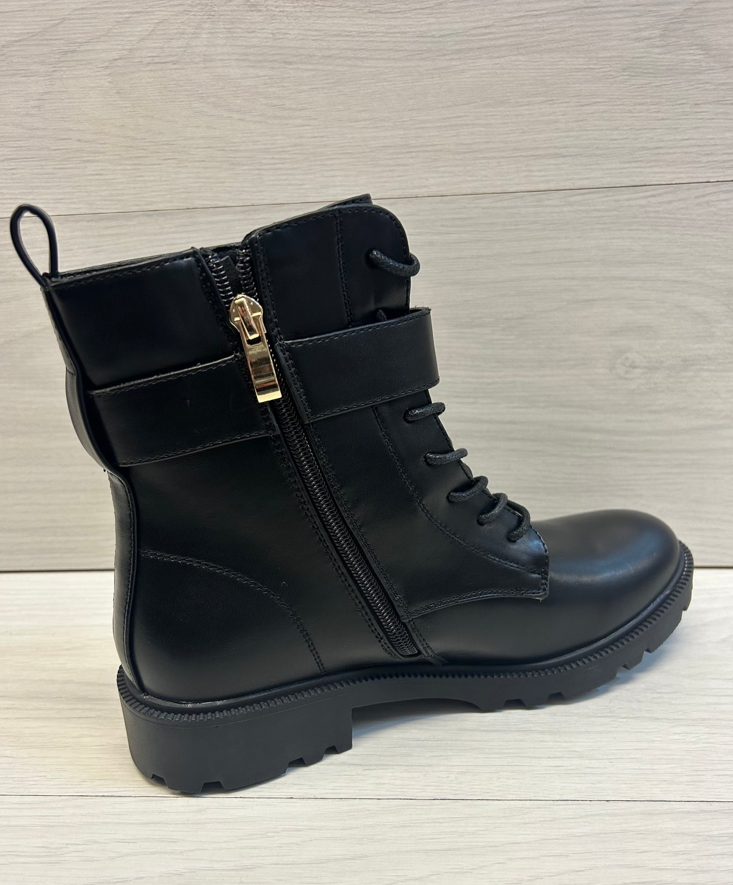 Black military boot