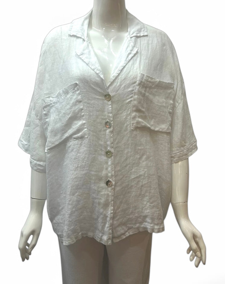 White linen Shirt