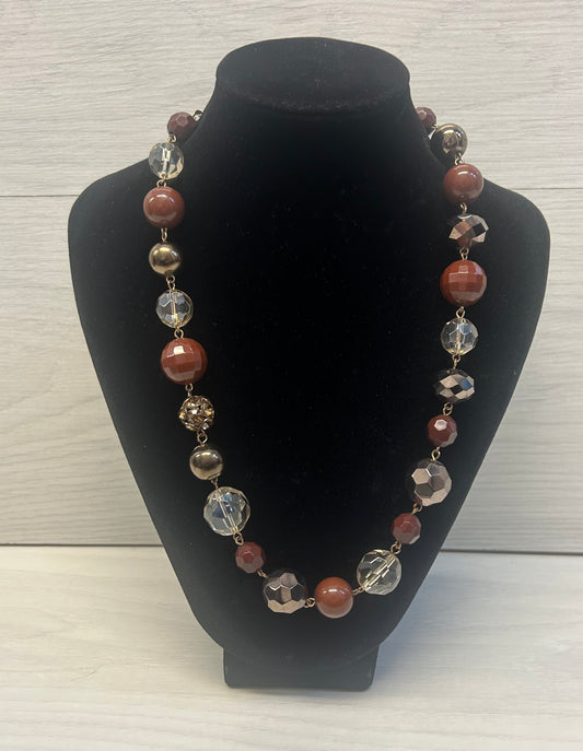 Chocolate Bead Mid necklace