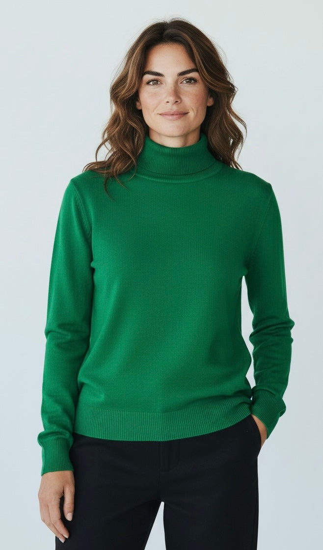 Emerald green Polo Neck