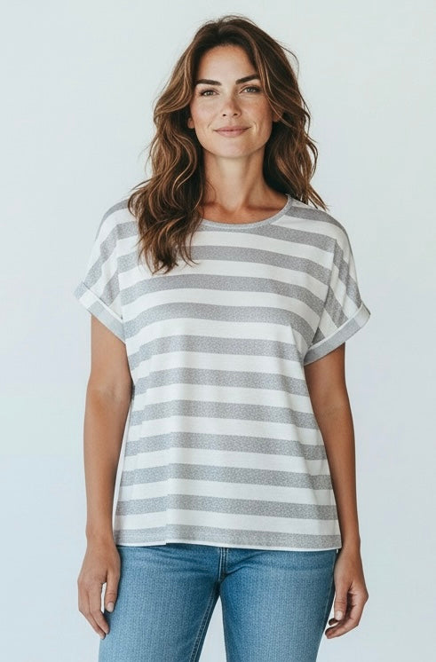 Silver stripe Tshirt