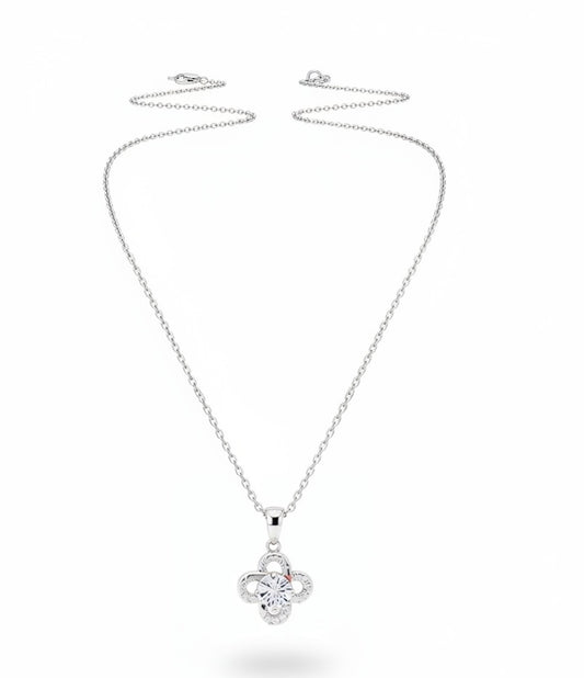 Flower diamante necklace