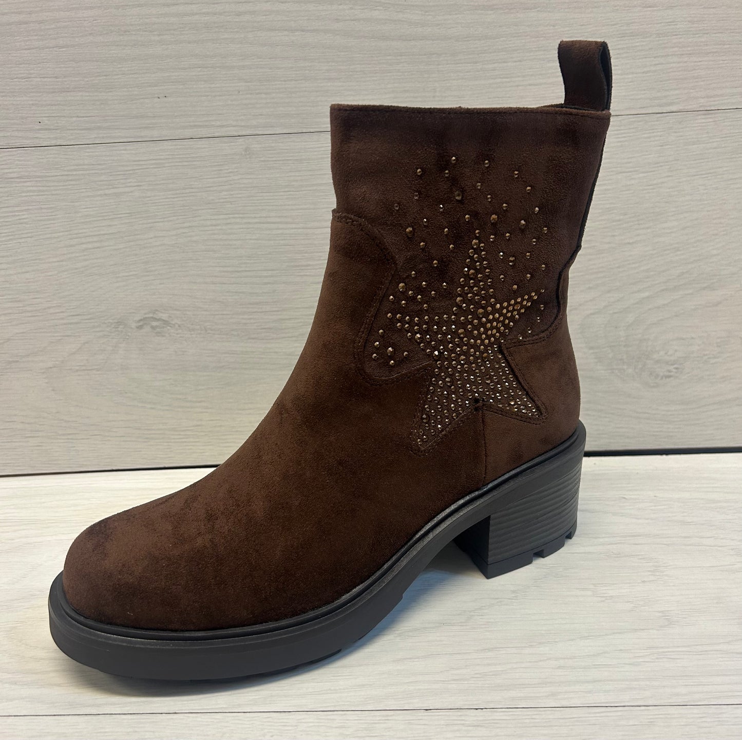 Chocolate suede Chelsea boot