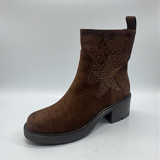 Chocolate suede Chelsea boot
