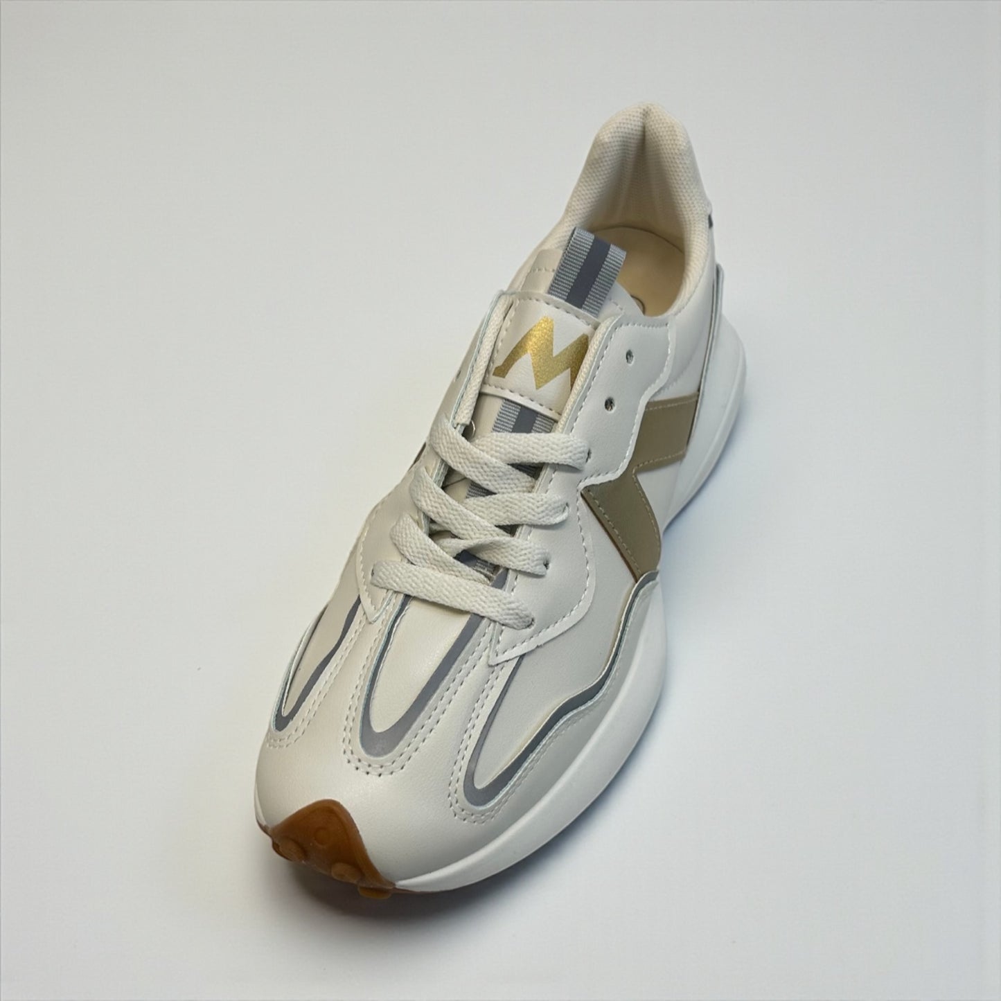 Beige/Gold  trainer
