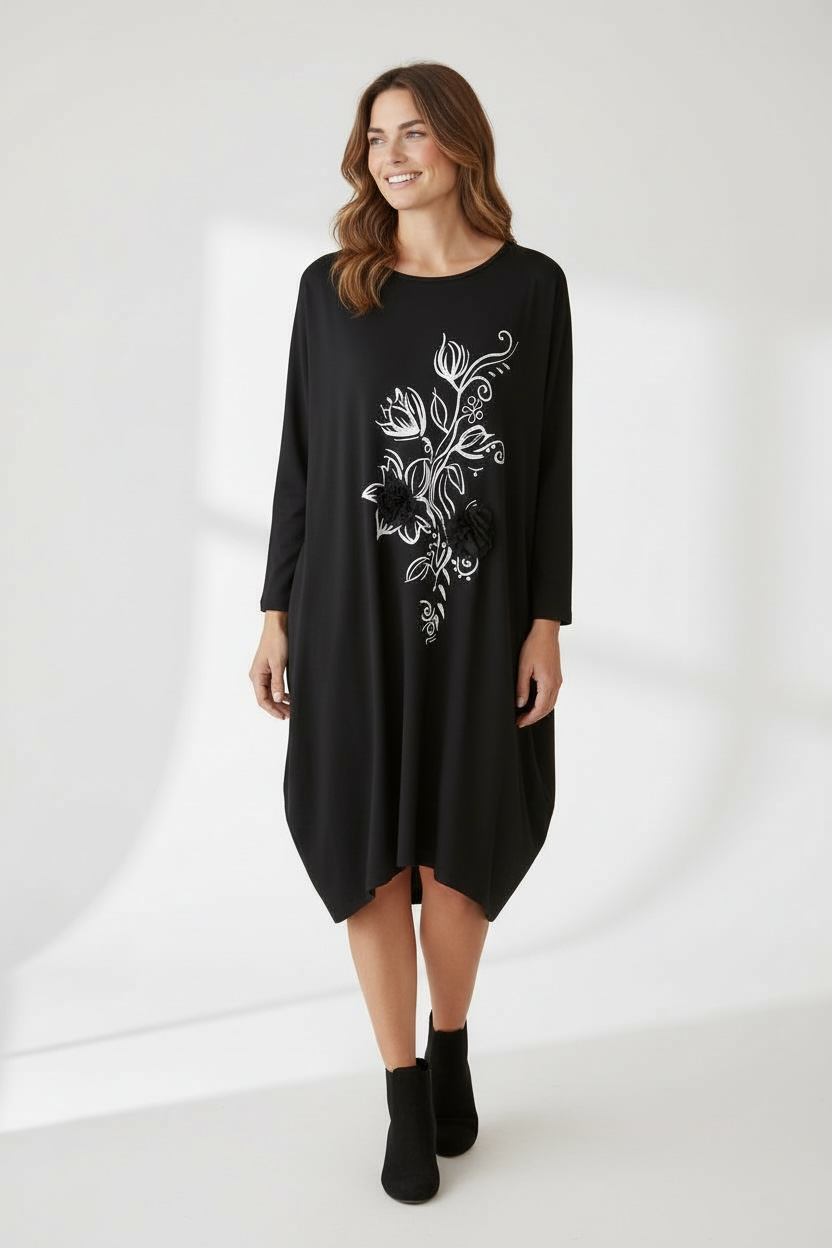 Black and white dress