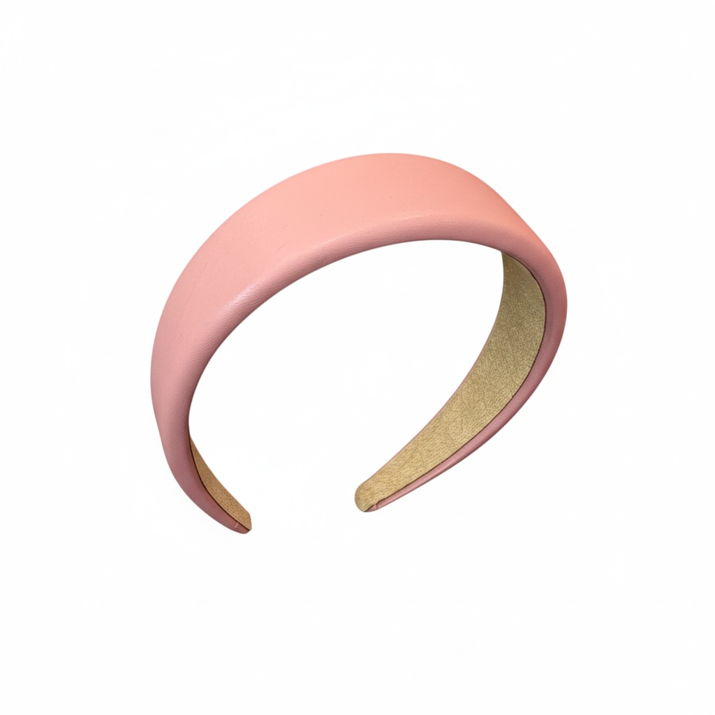 Pink PU headband