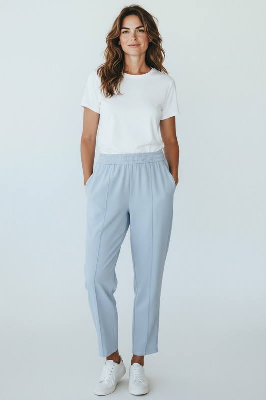 Blue soft magic trouser