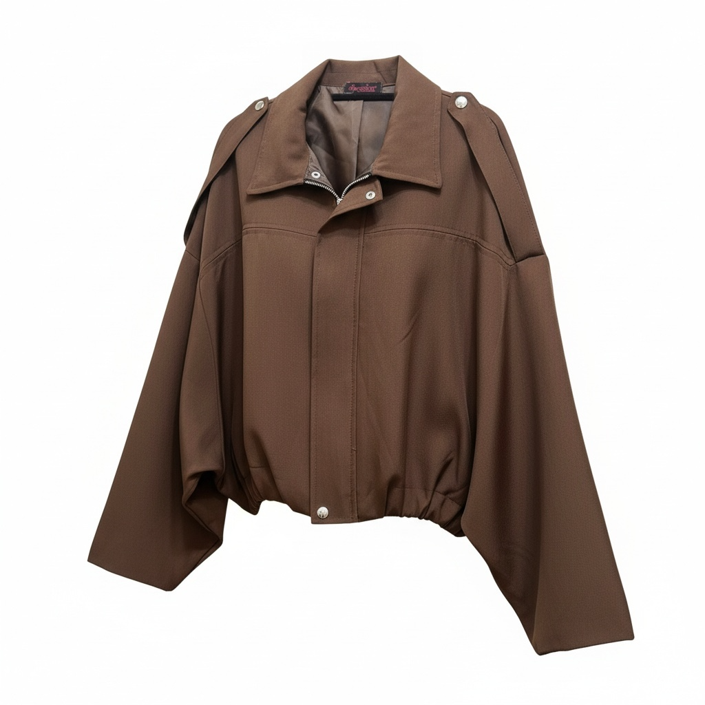 Brown slouch jacket